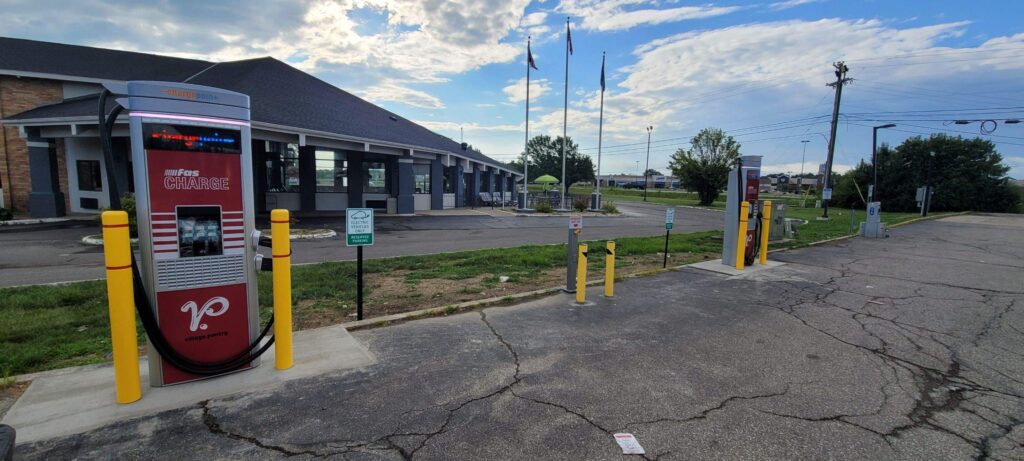 SkyCharge Energy's advanced EV charging station, showcasing our commitment to innovative and eco-friendly charging solutions in line with our Privacy Policy.